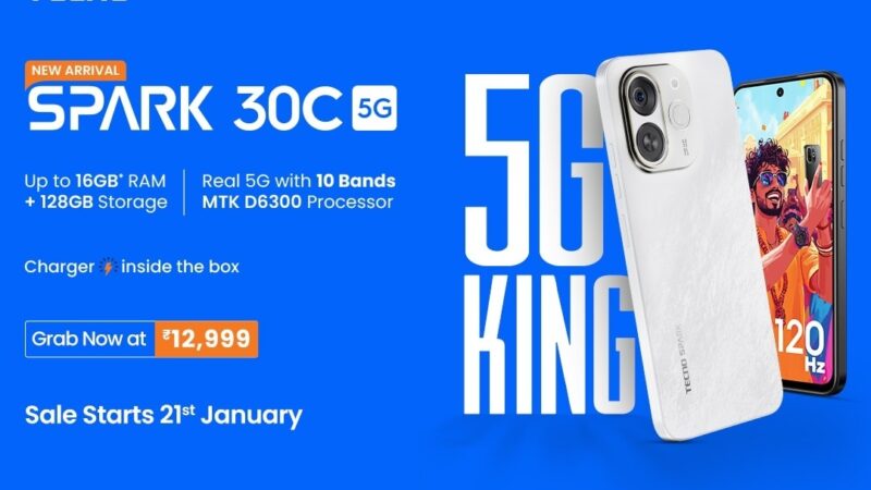 Tecno Spark 30C 5G : Price, Features and Specifications